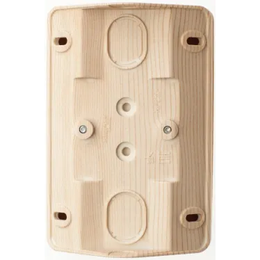 ЭТЮД Розетка угловая двойная открытой установки без заземления без шт. 16А 250B,сосна