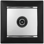 VALENA Розетка телевизионная ТV звезда в рамку 2400мГц 1.5дБ алюминий