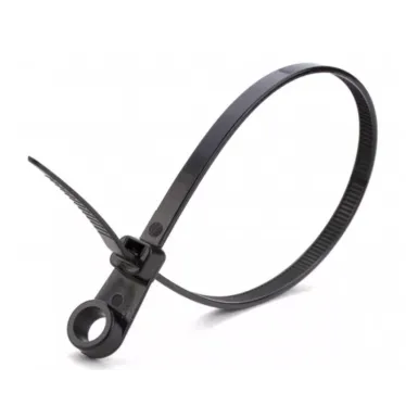 Стяжка кабельная под винт 3,6х200 черная 100 штук