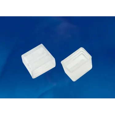 UCW-N22 CLEAR 025 POLYBAG Изолирующий зажим (заглушка) для светодиодных лент ULS-N22 RGB NEON 220В, 8x16мм. Цвет прозрачный, 25 штук в пакете. TM .