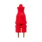 Вилка красная каучуковая прямая 230В 2P+PE 16A IP44 PRO
