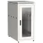 Шкаф сетевой 19'' LINEA N 24U 600х1000 мм стеклянная передняя дверь. задняя перфорированная серый