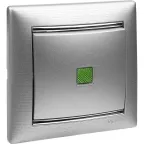 VALENA Рамка 1 пост матовый алюминий