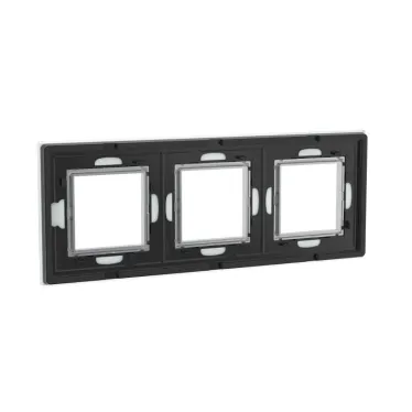 Рамка из натурального стекла, ''Avanti'', светло-серая, 6 модулей