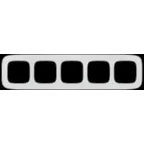 Valena ALLURE Рамка 5 постов Зеркало универсальная