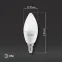 Лампа светодиодная Е14 11Вт свеча теплый белый свет STD LED B35-11W-827-E14 E14 / ЭРА