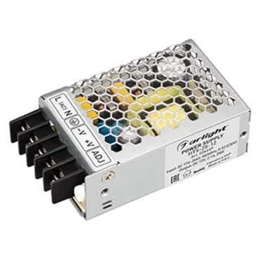 Блок питания HTS-25-12 (12V, 2.1A, 25W) (IP20 Сетка, 3 года)
