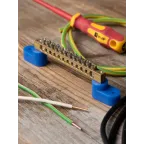 Шина нулевая 63.12 (2 изолятора стойка) латунь