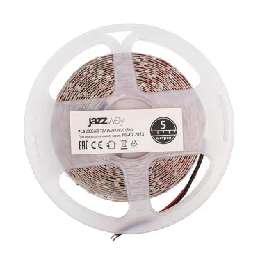 Лента светодиодная LEDx60/м 1м 6Вт/м 12В белый IP20 (5м)