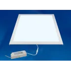 Светильник светодиодный потолочный встраиваемый. Дневной свет (6500K). Корпус белый. В комплекте с и/п. Алюминий