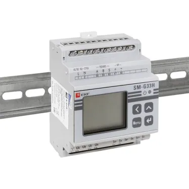 Прибор измерительный многофункциональный G33H с жидкокристалическим дисплеем на DIN-рейку