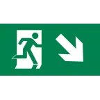 Пиктограмма ''ВЫХОД/стрелка направо вниз'' PVC для ССА 3000 IEK