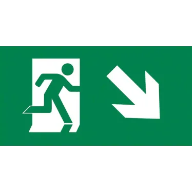 Пиктограмма ''ВЫХОД/стрелка направо вниз'' PVC для ССА 3000 IEK