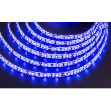 Лента светодиодная LEDх60/м 5м 4.8w/m 12в.IP65 синий