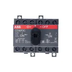 Рубильник OT40F3С до 40А реверсивный трехполюсный с резервной ручкой DIN/винт