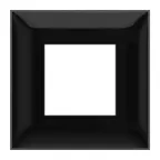 Avanti Рамка ARTLEBEDEV ''Черный квадрат'' 2 модульная