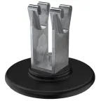 Держатель проводника круглого 8-10мм для кровли основание клей оцинкованная cталь IEK