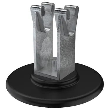 Держатель проводника круглого 8-10мм для кровли основание клей оцинкованная cталь IEK