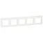 VALENA Рамка 5 постов горизонтальная белая