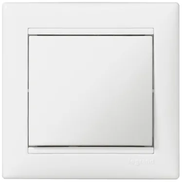 Выключатель одноклавишный, в рамку, белый