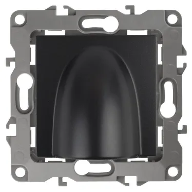 Вывод кабеля, Эра12, антрацит, 12-6003-05