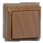 ОКТАВА Выключатель одноклавишный наружный дуб