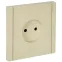 FORTE@PIANO Розетка 1-местная без заземления без защитных шторок винтовое крепление 10А FP418 ваниль IEK