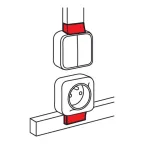 Адаптер QUTEO для кабель-канала 20x12мм