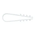 Дюбель-хомут для круглого кабеля (11-18мм) белый (50шт.) PROxima