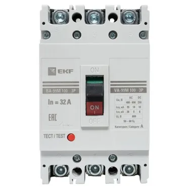 Выключатель автоматический ВА-99М 100/32А 3P 35кА PROxima