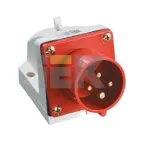 Вилка кабельная 32А 3Р+E IР44 на поверхность 380В 524