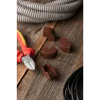 Угол внешний (16х16) (4 шт) Plast под темное дерево