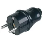 Евровилка прямая черная 16А