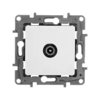 ETIKA Розетка телевизионная TV проходная 15дБ белая