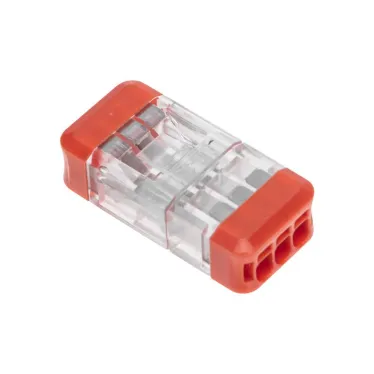 Экспресс-клемма СМК 2273-203R проходная разъемная 3 полюса 0,5-2,5мм2