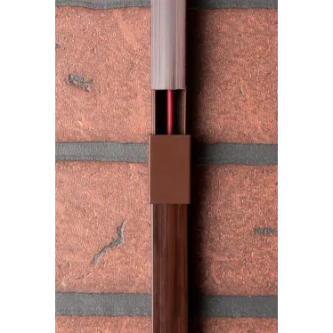 Соединитель (16х16) (4 шт) Plast под темное дерево