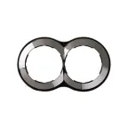 Рамка 2 поста, круг, S88, воронёная сталь