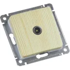 MASTER Розетка телевизионная оконечная скрытой установки, в рамку, сосна