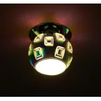 Светильник декор 3D квадрат G9,220V, 35W, серебро/мультиколор (50/700)