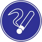 Знак Ф180мм Курить здесь