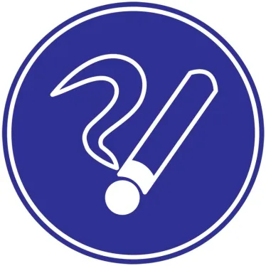 Знак Ф180мм Курить здесь