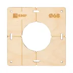 Шаблон для подрозетников c 1 отв. диам. 68 мм Expert