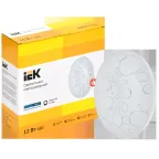 Светильник светодиодный ДПБ 2009 12Вт IP20 4000К круг белый IEK