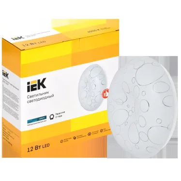 Светильник светодиодный ДПБ 2009 12Вт IP20 4000К круг белый IEK