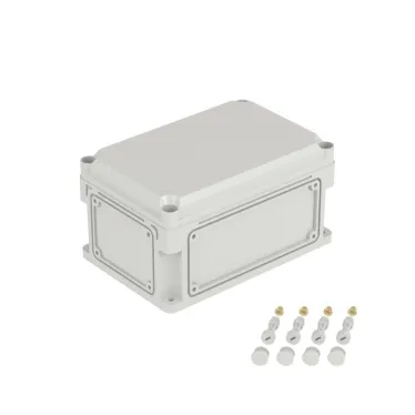 Корпус IP66/IP67, 300х200х160 мм, без МП, с фланцами, непрозрачная крышка H- 35 мм