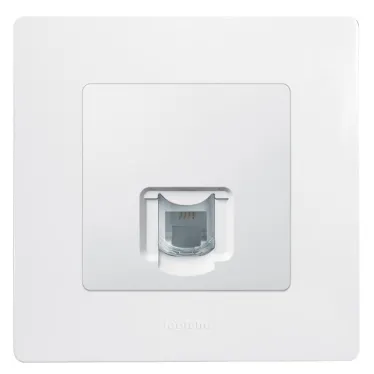 ETIKA Розетка телефонная RJ11 белая