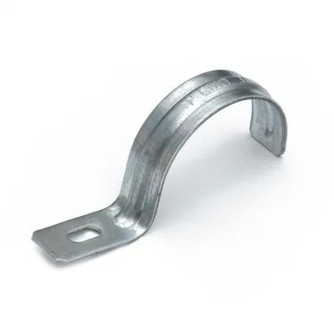 Скоба металлическая однолапковая усиленная противопожарная СМОУ d38-40 мм (50 шт/уп)