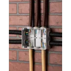 Коробка распаячная КМР-050-041пк пылевлагозащищенная10 мембранных вводов уплотнительный шнур прозрачная крышкой (150х110х70) PROxima