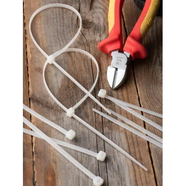 Хомут P6.6 стандартный белый 4.8x200 (100шт) FlexLock PROxima