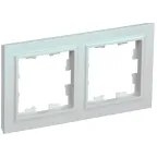 BRITE Рамка 2 поста РУ-2-БрЖ жемчуг